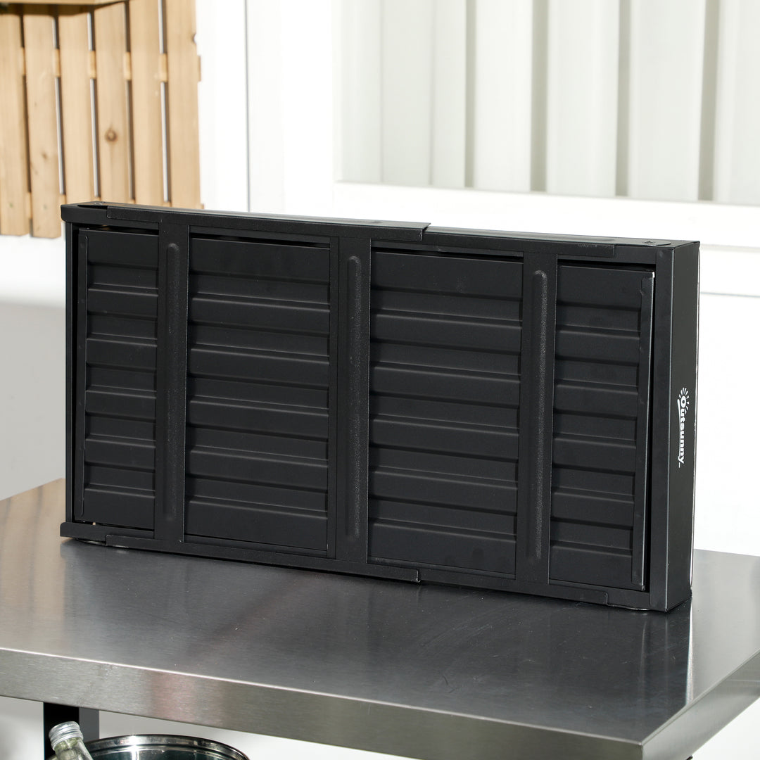 Foldable Charcoal Grill - Black