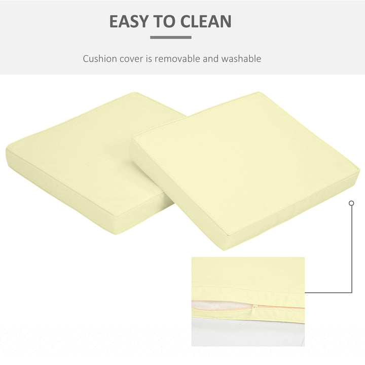 2-Piece Garden Seat and Back Cushion Set, Replacement Cushions for Out