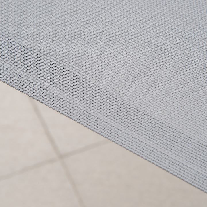 Set of Four Stackable Mesh Seat Chairs - Dark Grey