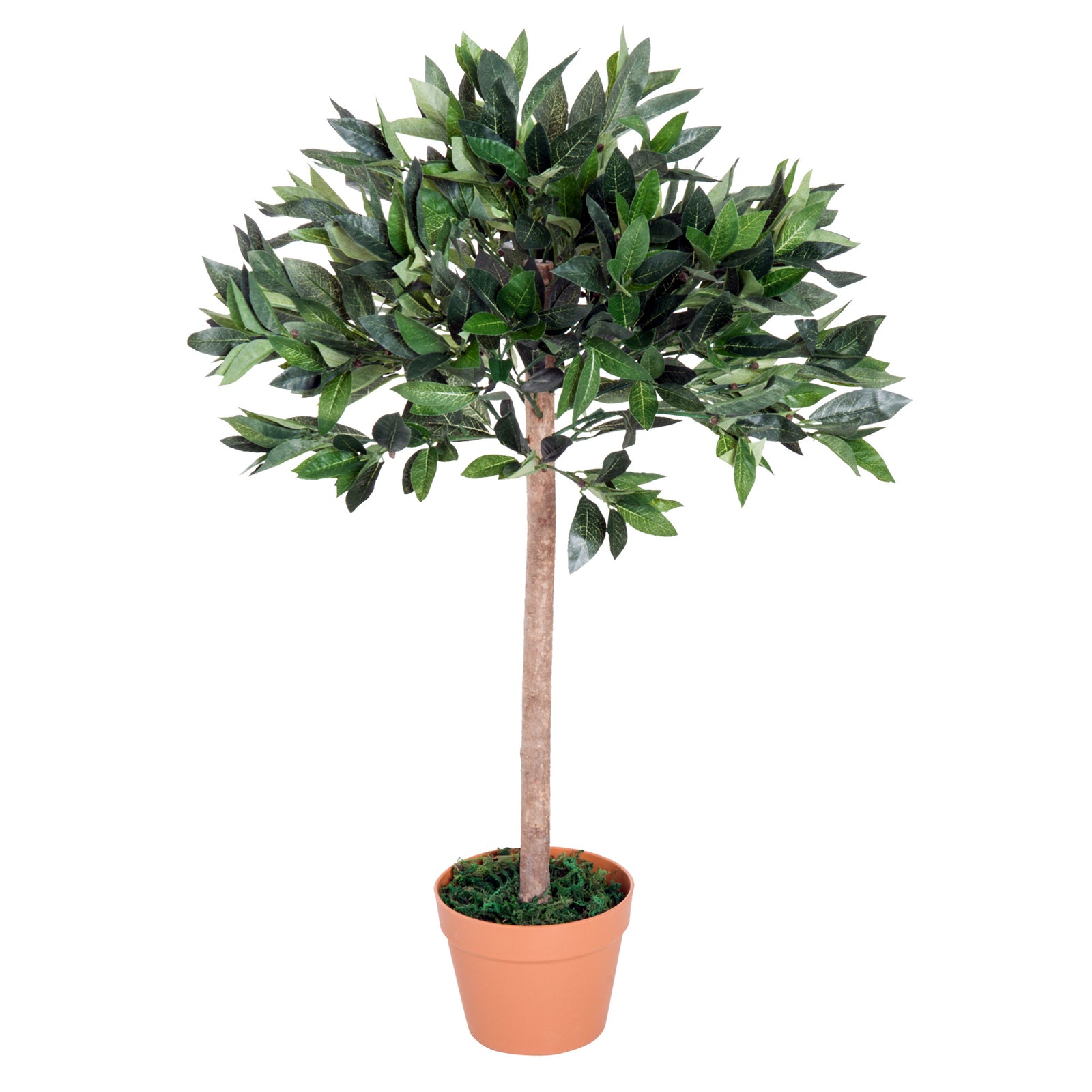 3ft Artificial Olive Tree Indoor Plant Greenery for Home Office Potted in An Orange Pot