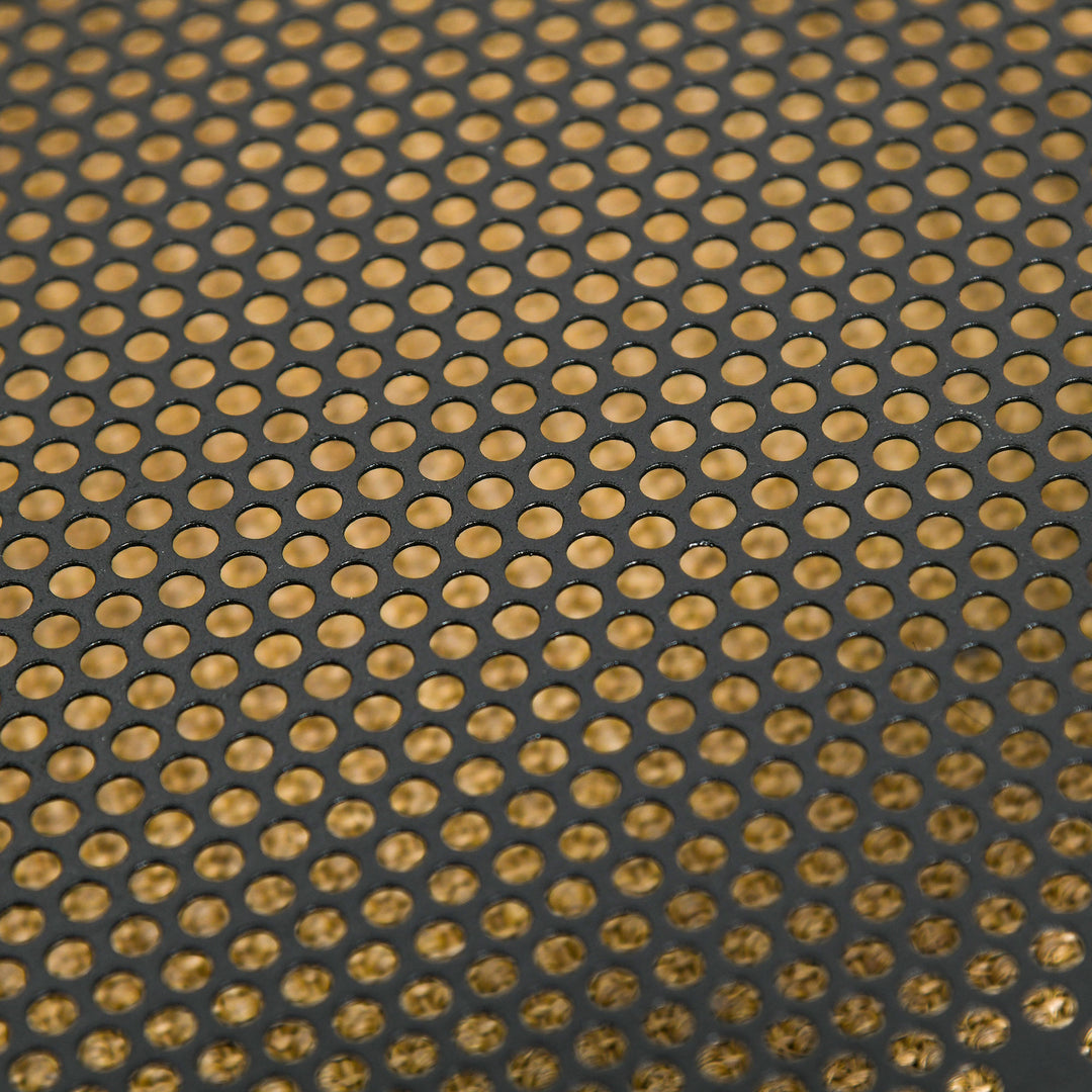 MCL C Shaped Side Table with Wheels, Mobile End Table, Laptop Stand with Metal Frame and Storage Shelf, Rustic Brown