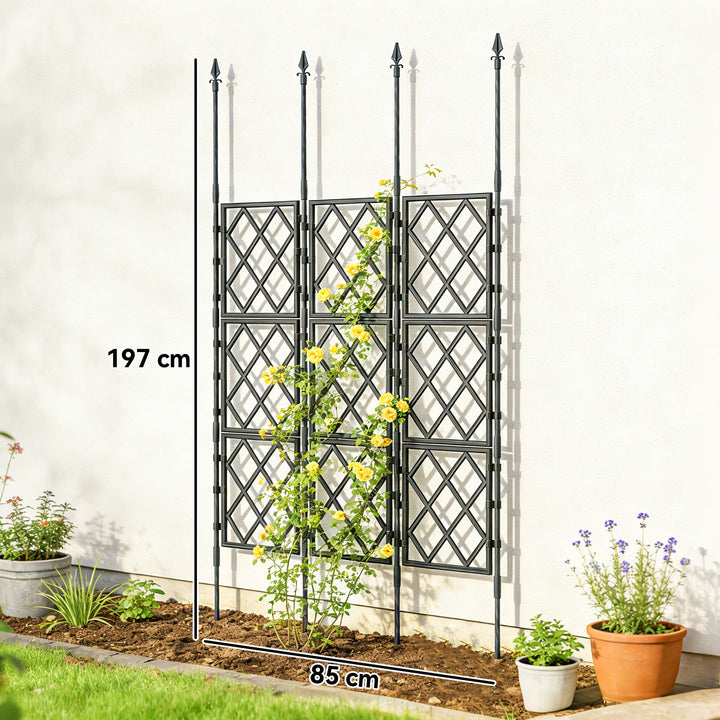 Foldable Garden Trellis, Lattice Climbing Support Trellis for Garden, 