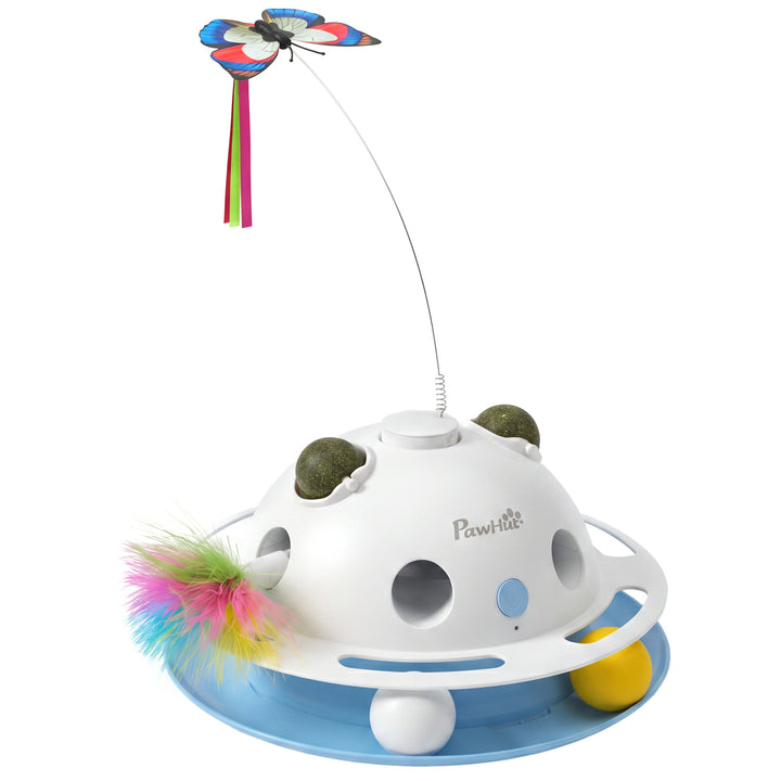 4-in-1 Interactive Cat Toys for Indoor Cats Adult with Spinning Butter