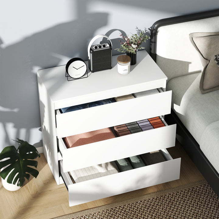 Chest of Three Drawers - White