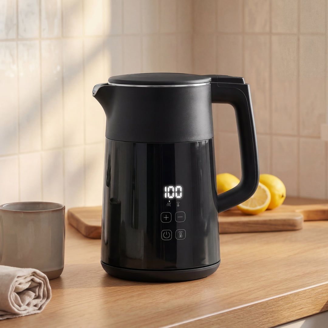 Electric Kettle, 1.7L Fast Boil 3kW Water Kettle with UK Strix Thermos