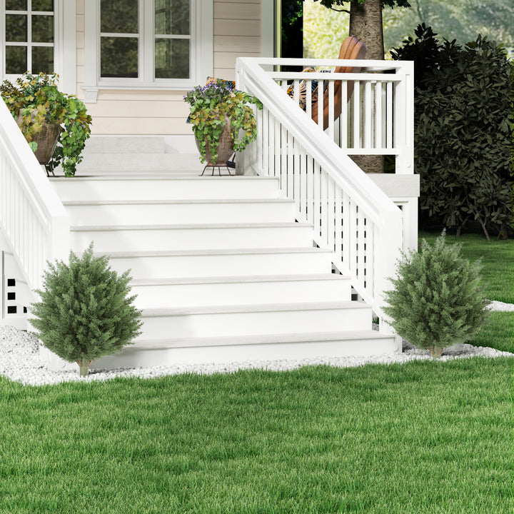 60 cm Artificial Cypress Tree with Ground Stake, Set of 2 Artificial P