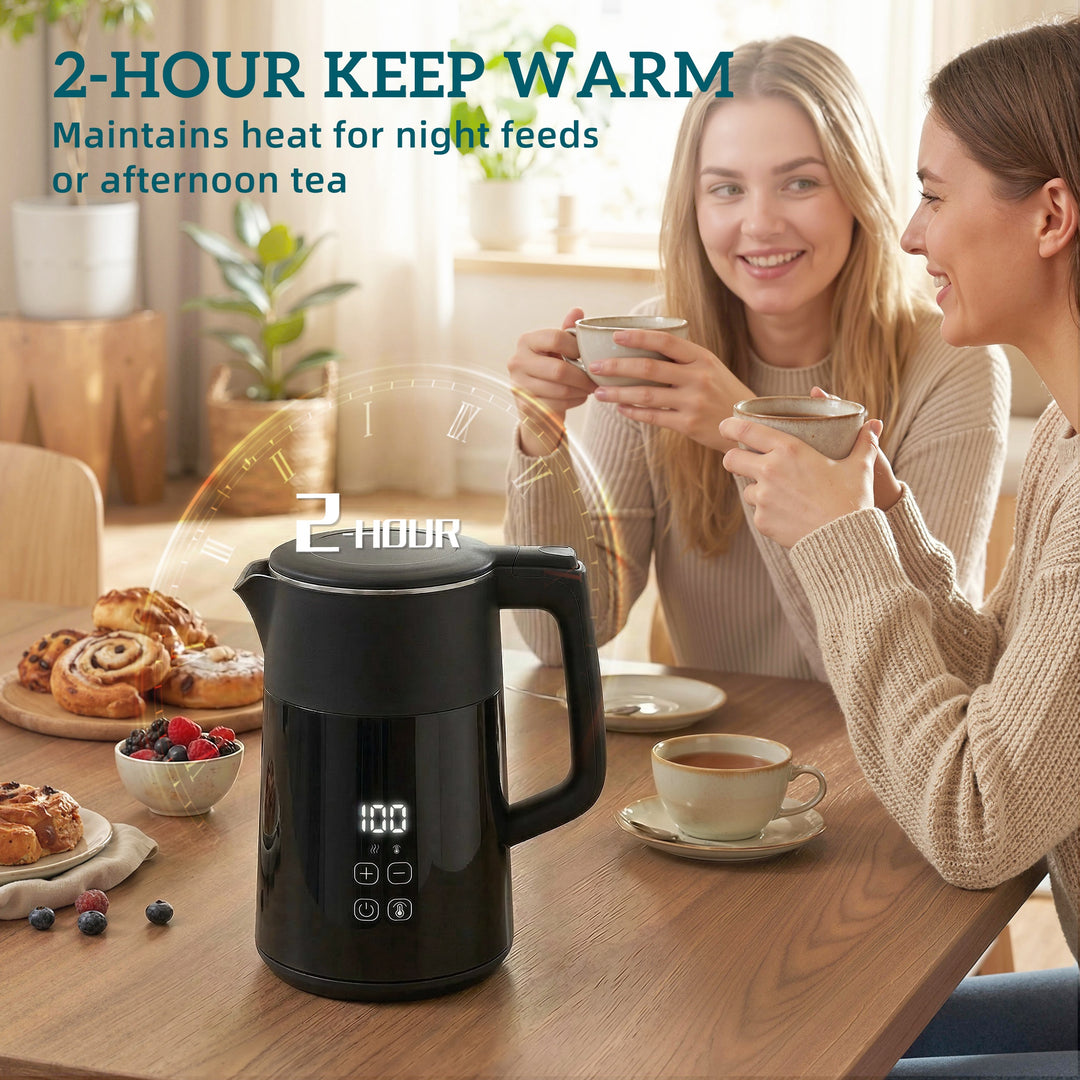 Electric Kettle, 1.7L Fast Boil 3kW Water Kettle with UK Strix Thermos