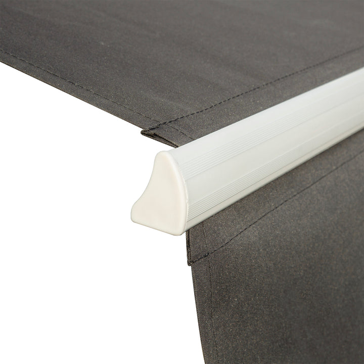 Awning Canopy Manual Retractable Porch Sun Shade Shelter 3 x 2m Grey
