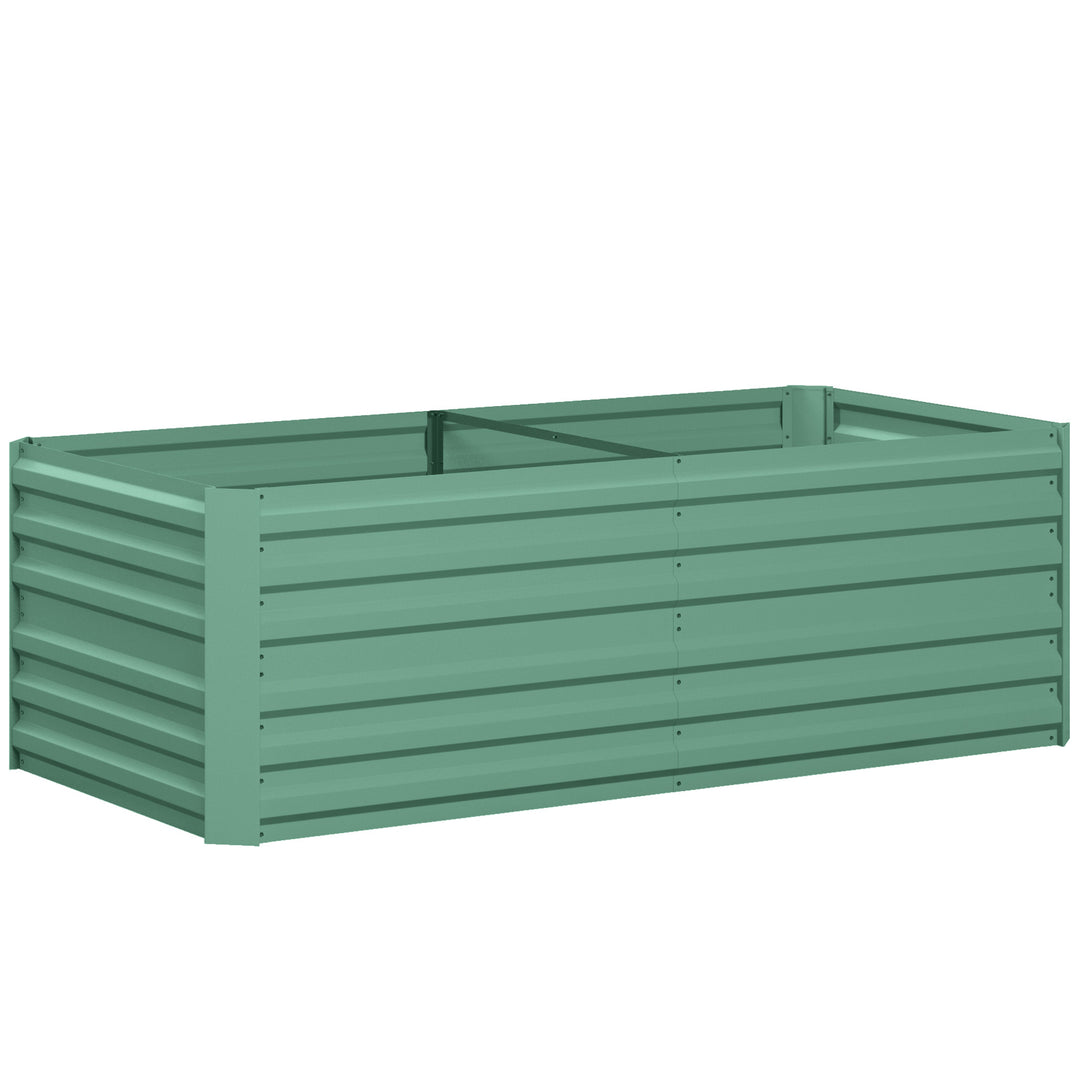 Raised Beds for Garden, Galvanised Steel Outdoor Planters with Multi-r
