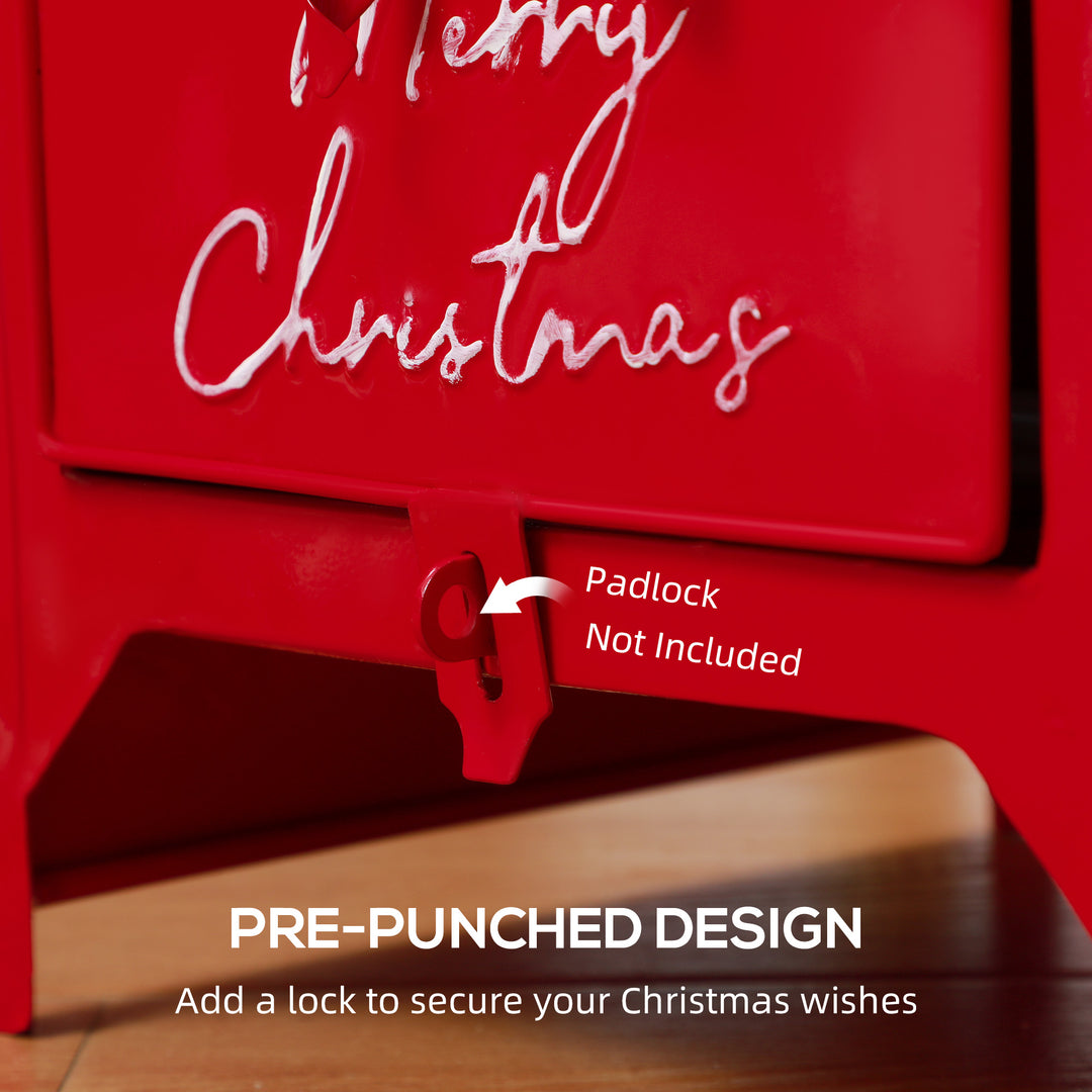 A5 Christmas Letter Postbox - Red/White