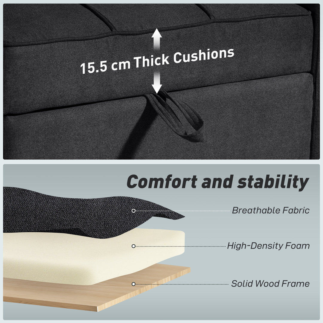 3-in-1 Single Sofa Bed, Convertible Sleeper Chair Bed