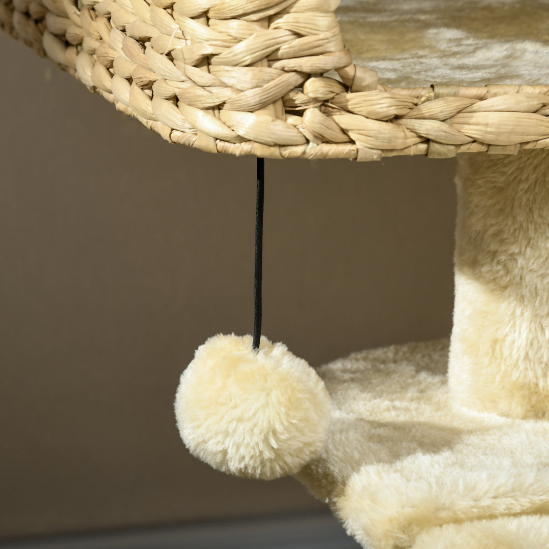 95cm Cat Tree Tower for Indoor Cats, with Scratching Post, Cat House, 