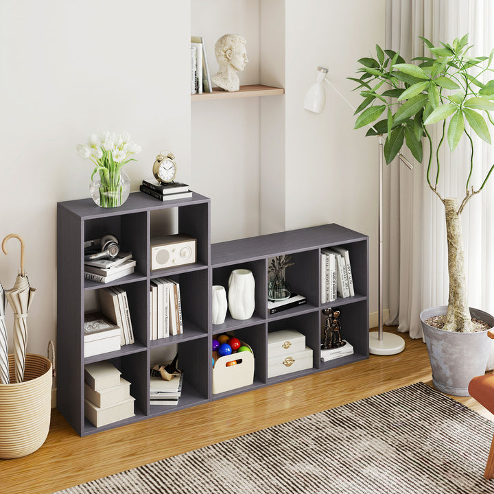 6-Cube Bookshelf - Grey