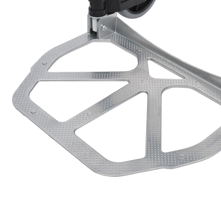 MCL Aluminium Folding Hand Truck Trolley, Heavy Duty Foldable Sack Cart with Adjustable Telescoping Handle, 70KG Load Capacity