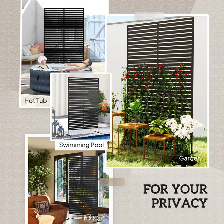 Decorative Privacy Fence Screen, Metal Outdoor Privacy Screen Climbing