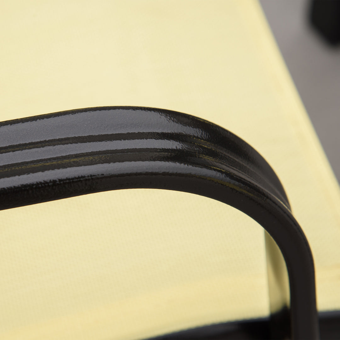 MCL Set of Four Stackable Mesh Seat Chairs - Beige