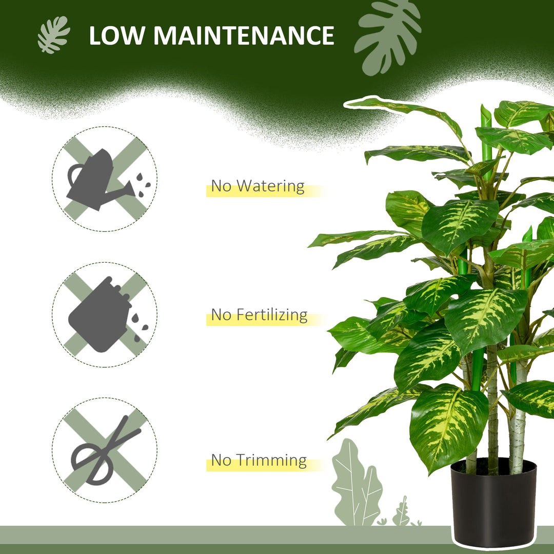 Faux Rose Plants, with Pots