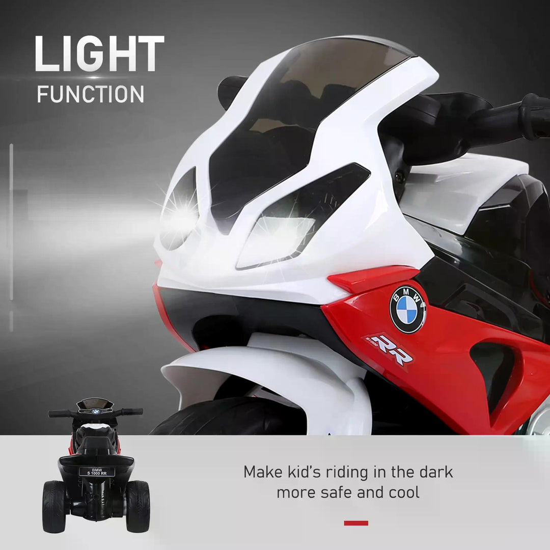 MCL Electric Motorbike for Kids Ride on BMW Motorbike W/Headlights and Music, 6 V-Red