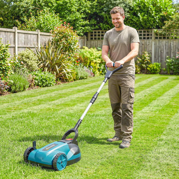 18V Cordless Lawnmower with 2 x 4Ah Batteries &amp; Charger, Battery Lawn 