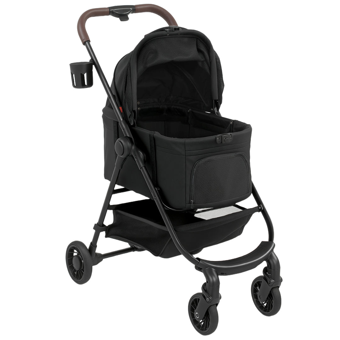 Dog Stroller, 3 in 1 Foldable Pet Stroller for Small Puppy Cat with De