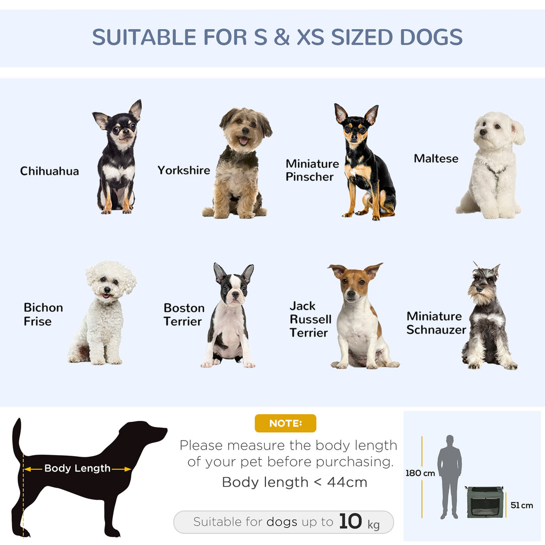 69cm Pet Carrier, with Cushion, for Miniature and Small Dogs - Grey