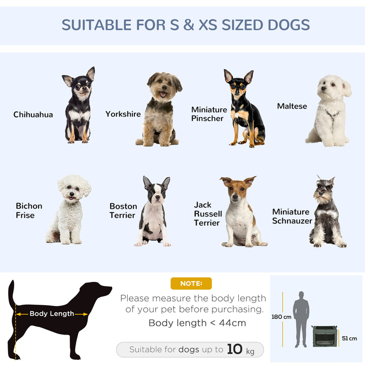 69cm Pet Carrier, with Cushion, for Miniature and Small Dogs - Grey