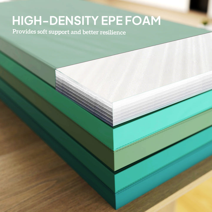 6FT Foldable Gymnastics Mat, Crash Exercise Pad, 3.2 cm Thick Workout 