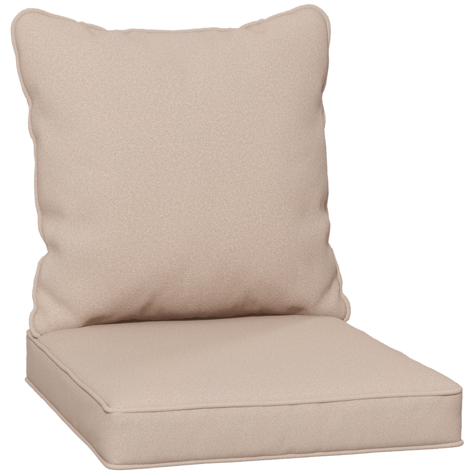 Seat and Back Padded Cushion Set, CUSHION ONLY - Beige