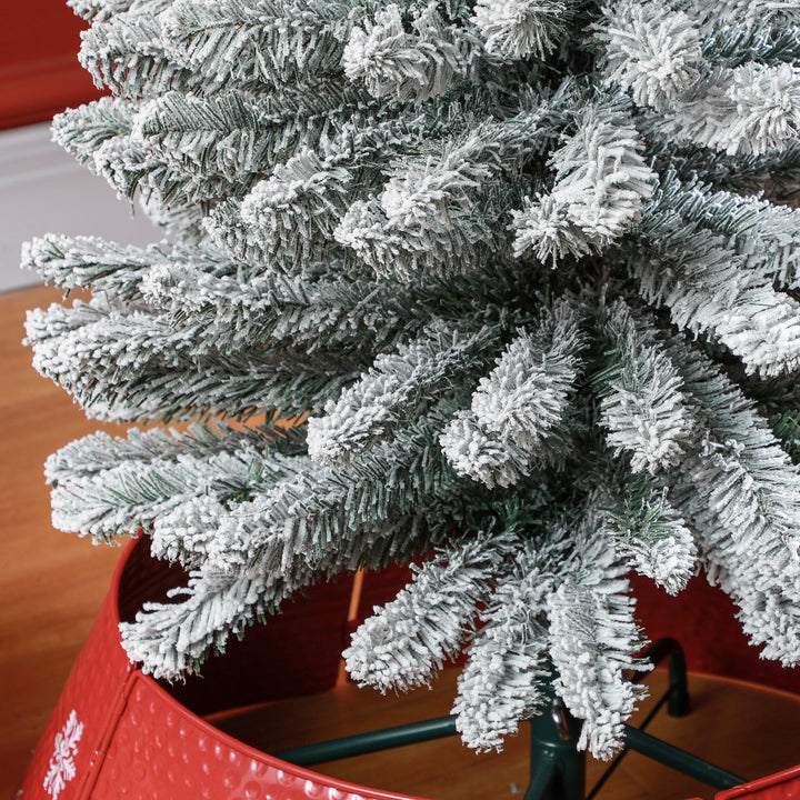 5ft Artificial Snowy Pencil Christmas Tree - White