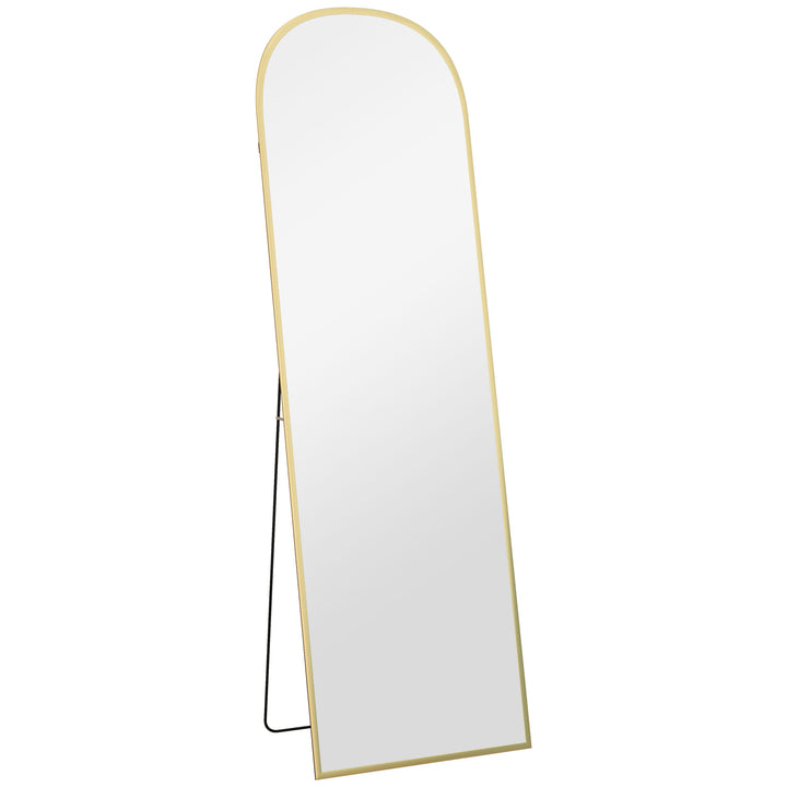 165cm Aluminium Frame Standing Mirror - Gold Tone