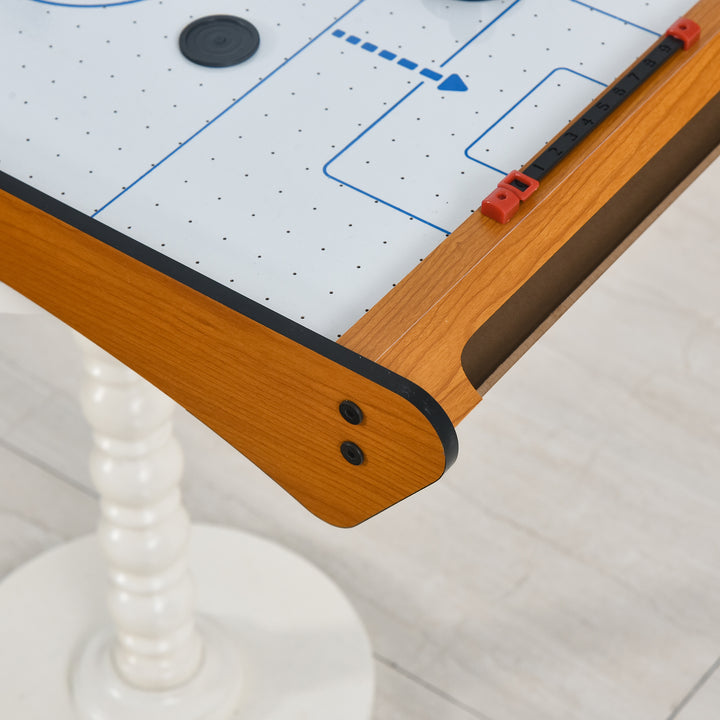 MCL 2.5FT Tabletop Air Hockey Game Table Wooden Portable Party Gaming Toy for Kids Children Adult