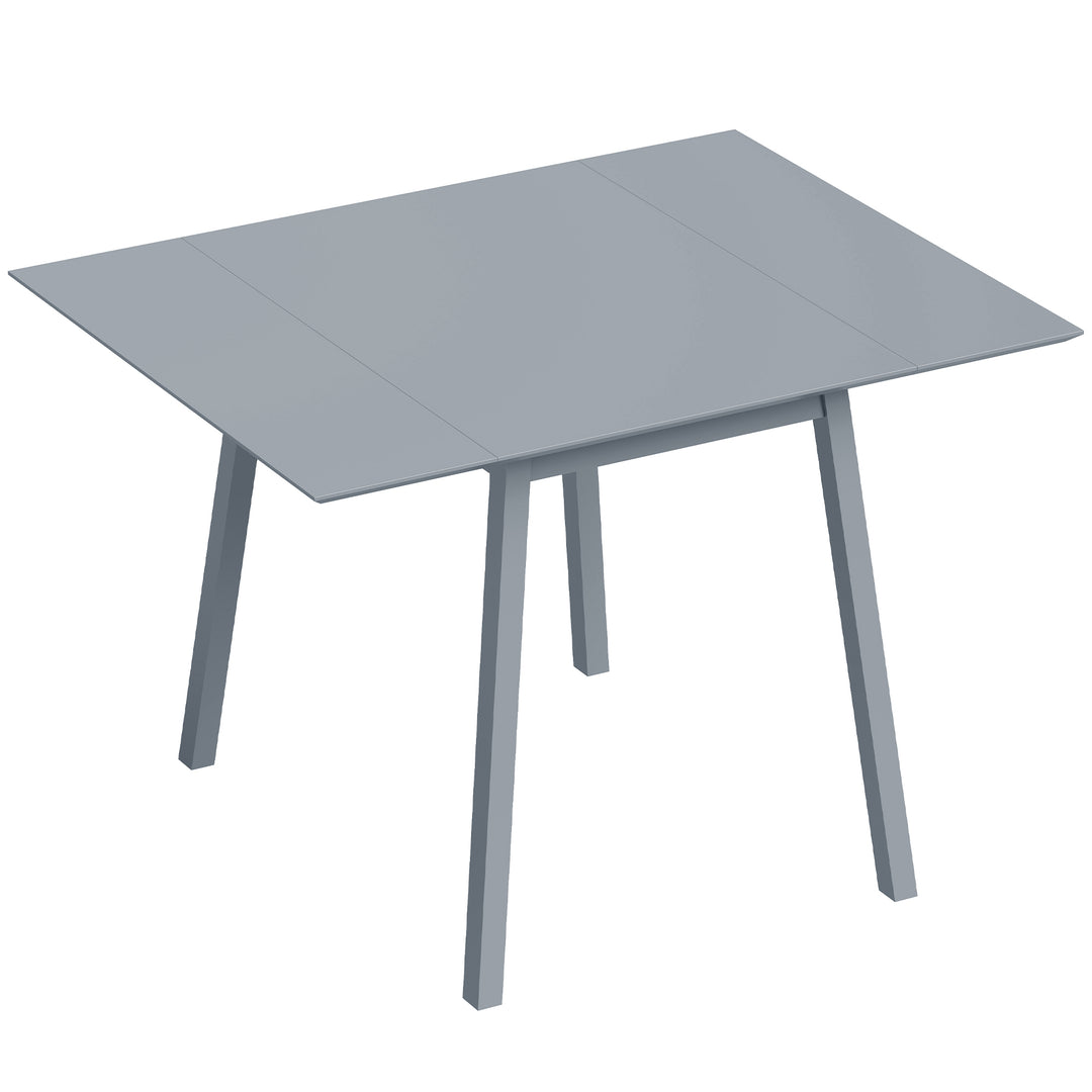 Solid Wood Folding Dining Table, Drop Leaf Table for 2-4 People, Recta