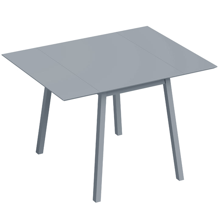 Solid Wood Folding Dining Table, Drop Leaf Table for 2-4 People, Recta