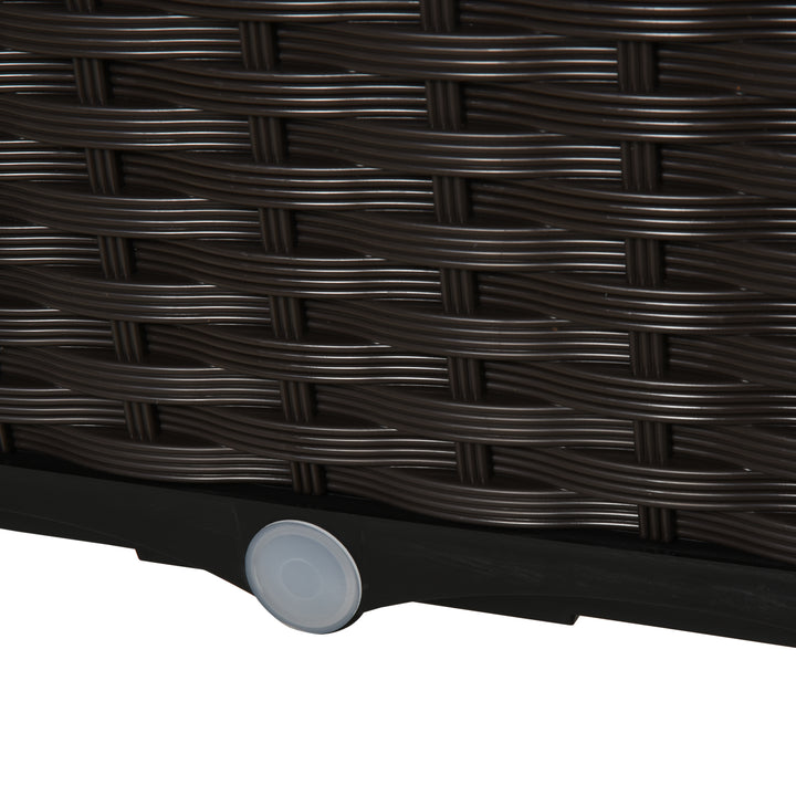 MCL 26L Garden Raised Bed Elevated Patio Flower Plant Planter Box PP Vegetables Planting Container, Brown