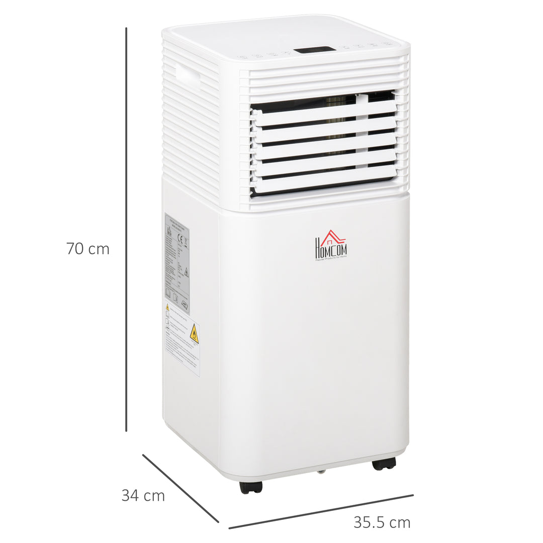 MCL 7000 BTU Portable Air Conditioner for Cooling Dehumidifier Fan, Air Conditioning Unit for Room up to 26m², with Remote, 24H Timer, Window Mount Kit, R290, A Energy Efficiency, 785W