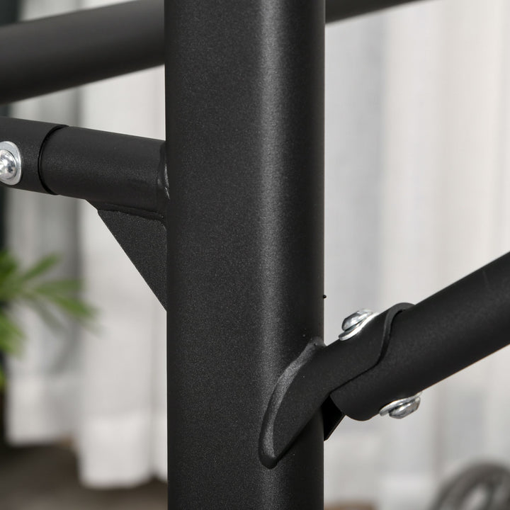 Power Tower Dip Station Pull Up Bar Multi-Function Push Up Equipment with Adjustable Height for Home Gym Strength Training Workout Fitness
