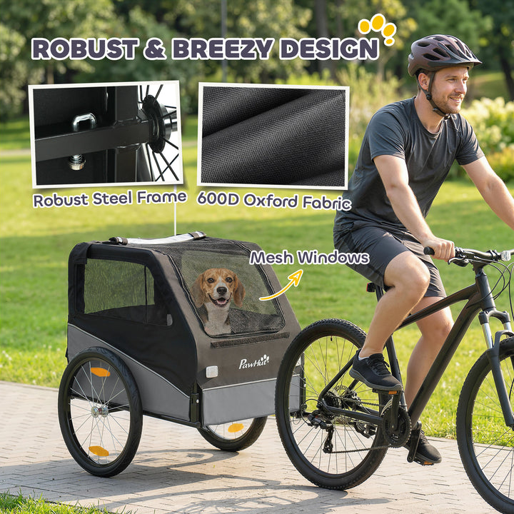 Dog Bike Trailer, Dog Cart Bicycle Carrier for Small and Medium Pets w