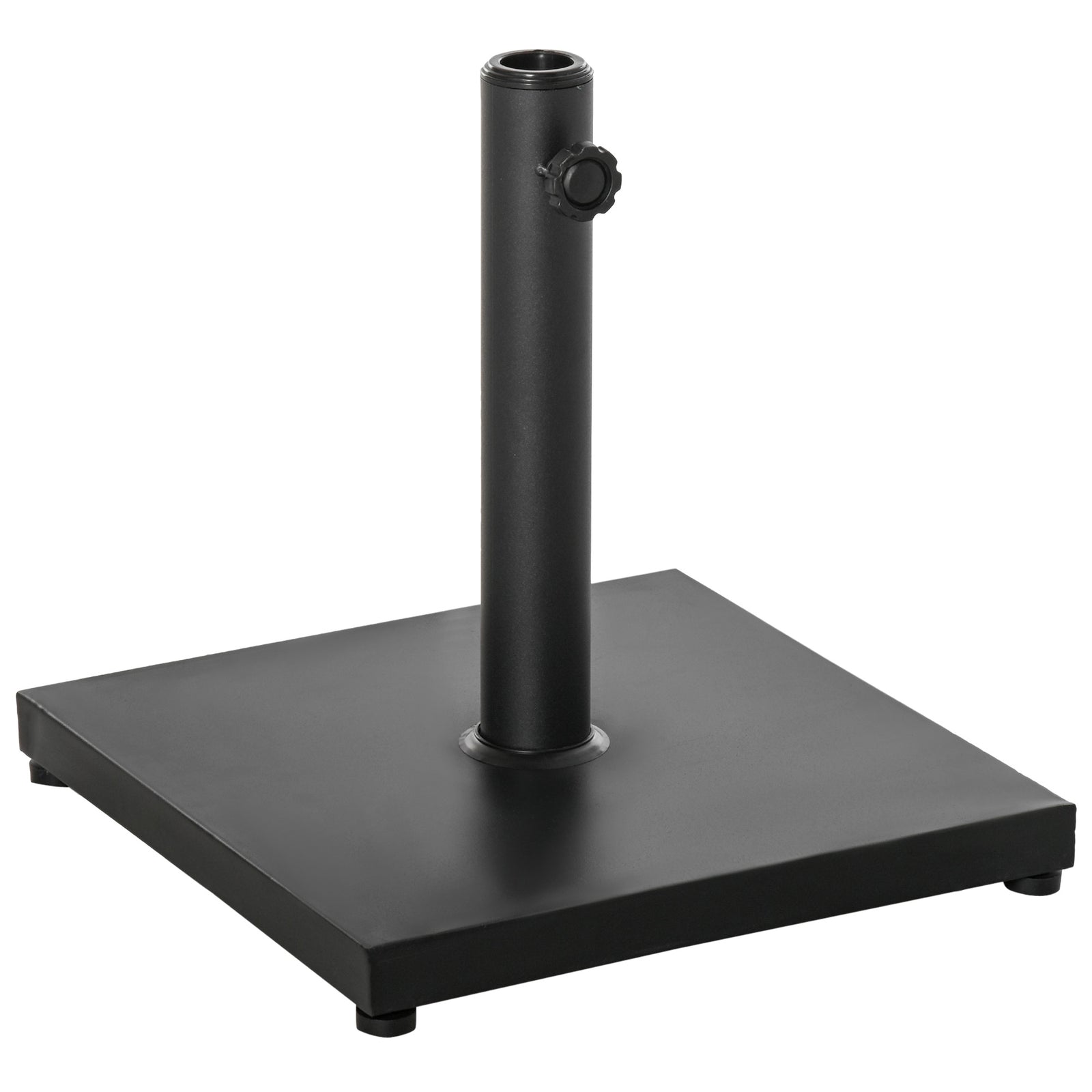 11kg Square Cement Parasol Base Concrete Umbrella Weight Stand Holder Patio Outdoor Garden Black