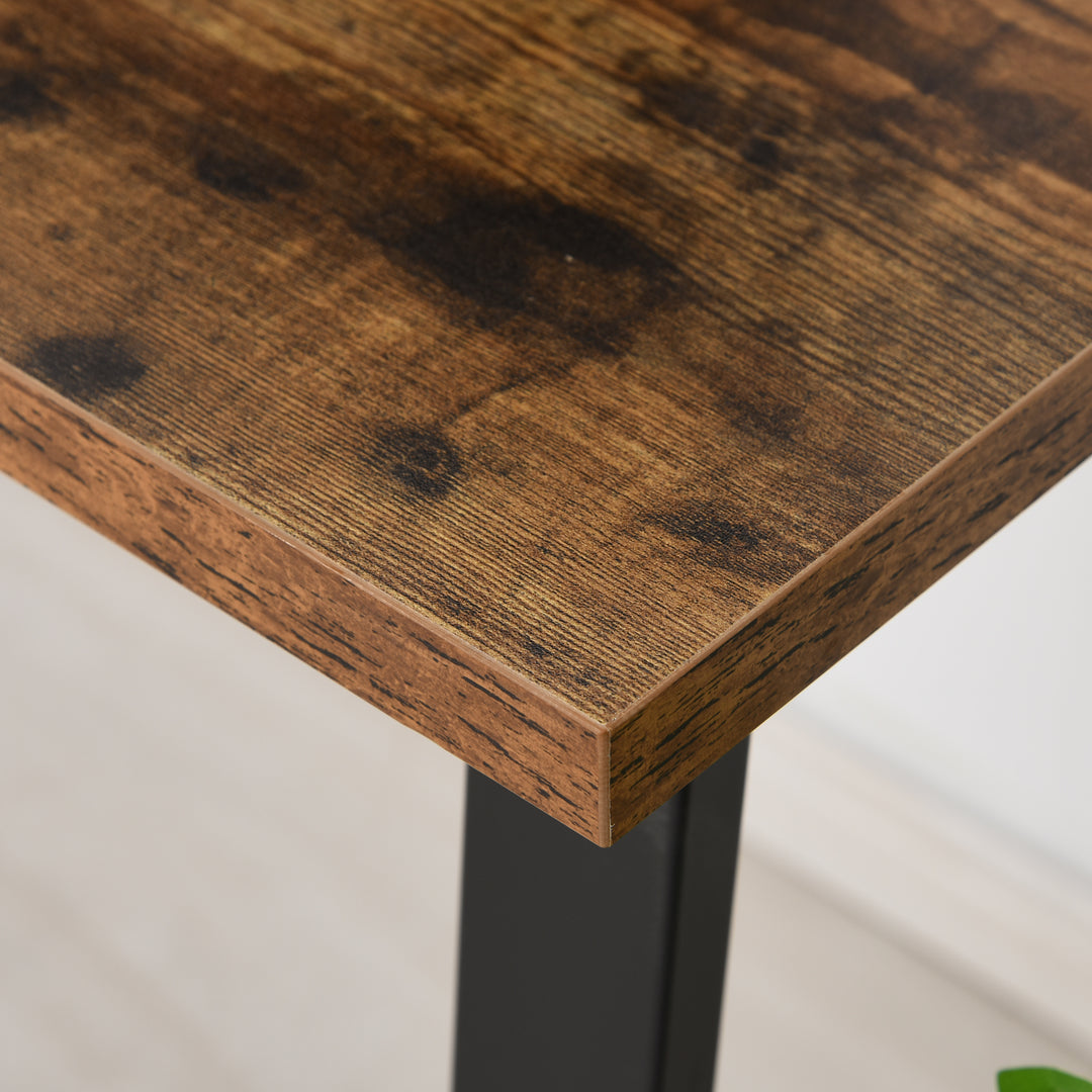 Industrial Writing Desk With Metal Legs, 100 x 58 x 74.5cm, Rustic Bro