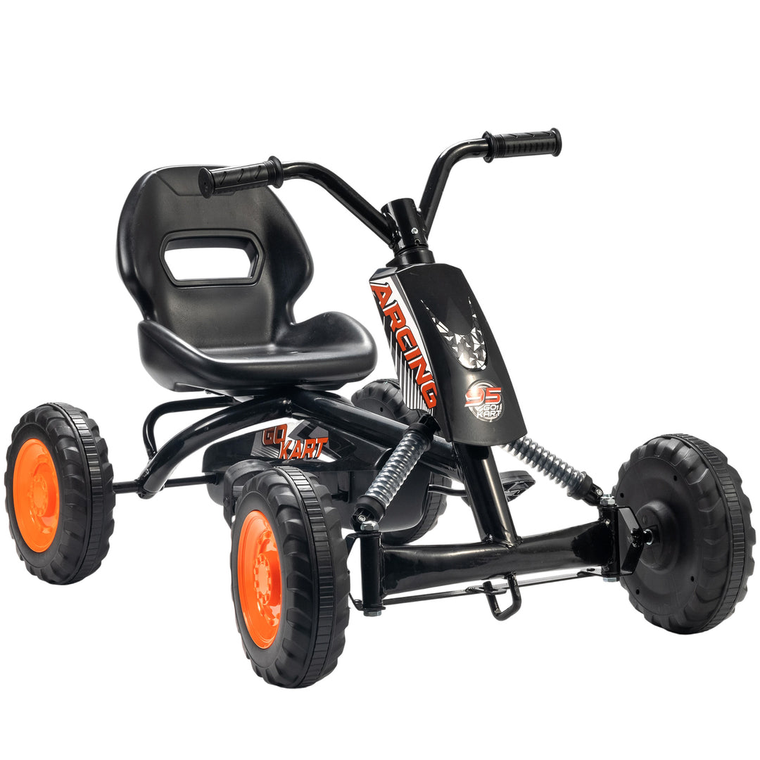 Kids Pedal Go Kart with Steel Frame, Sporty Design, for Ages 2-5 Years