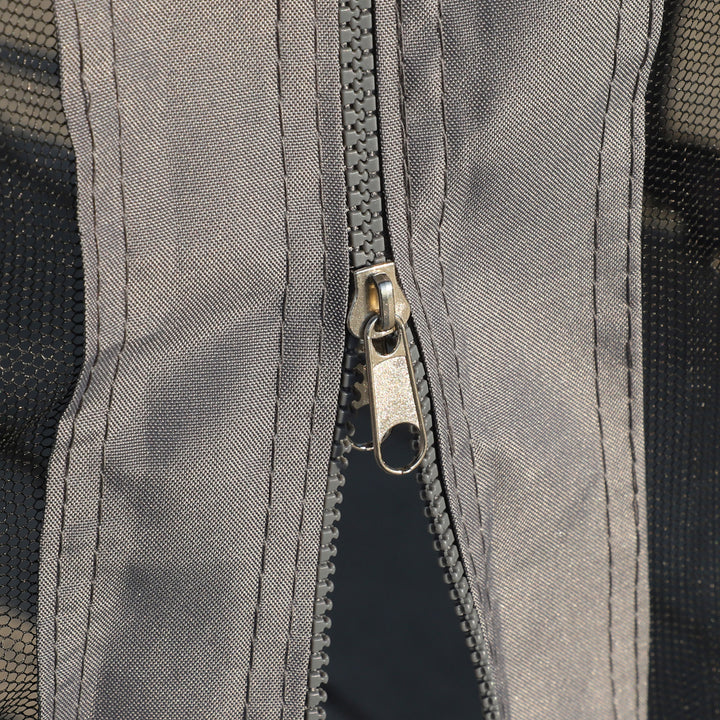 MCL 3 x 3(m) Hardtop Gazebo Canopy with Polycarbonate Roof, Steel & Aluminium Frame, Garden Pavilion with Mosquito Netting and Curtains, Black