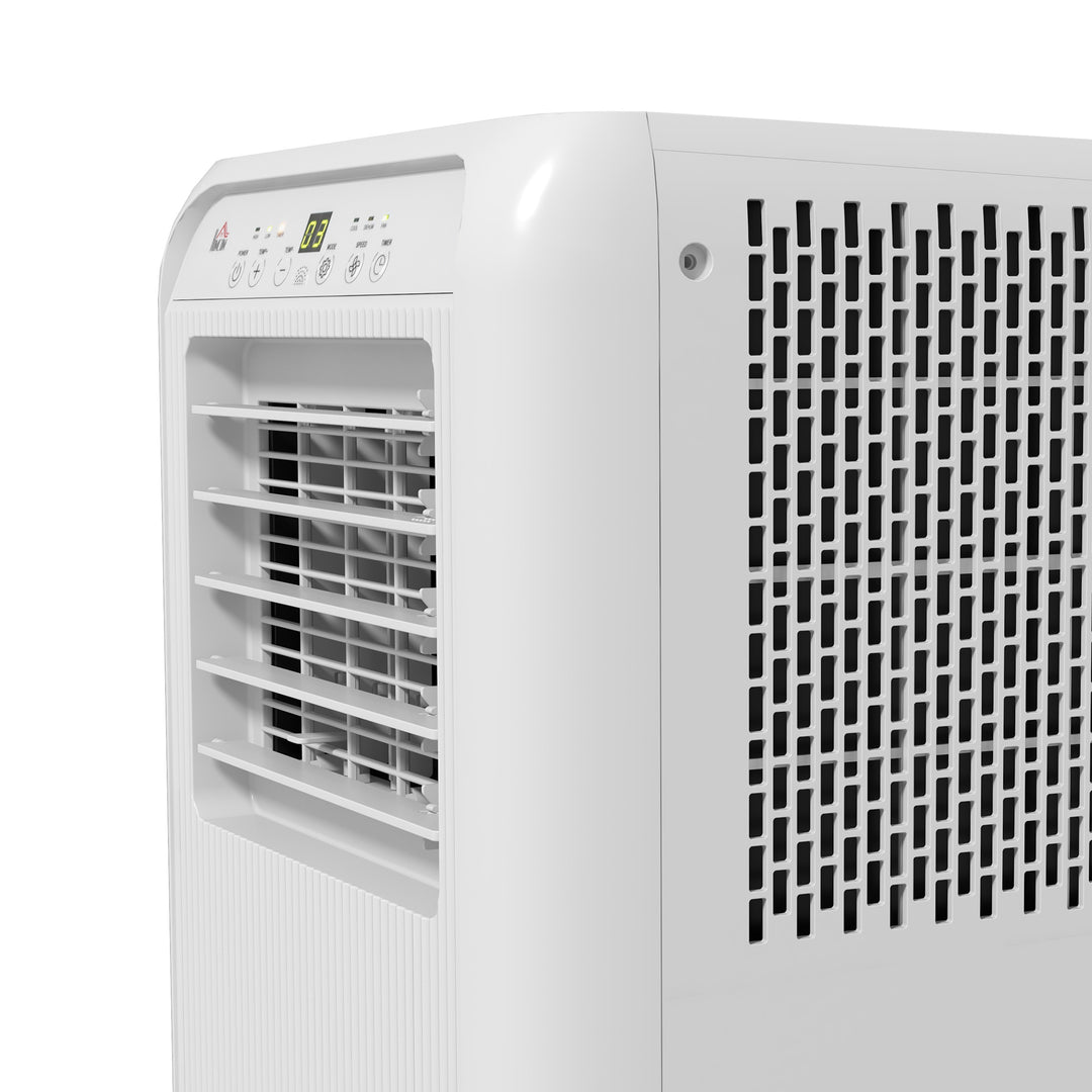 7,000 BTU Mobile Air Conditioner for Room up to 26m², with Dehumidifier, 24H Timer, Wheels, Window Mount Kit