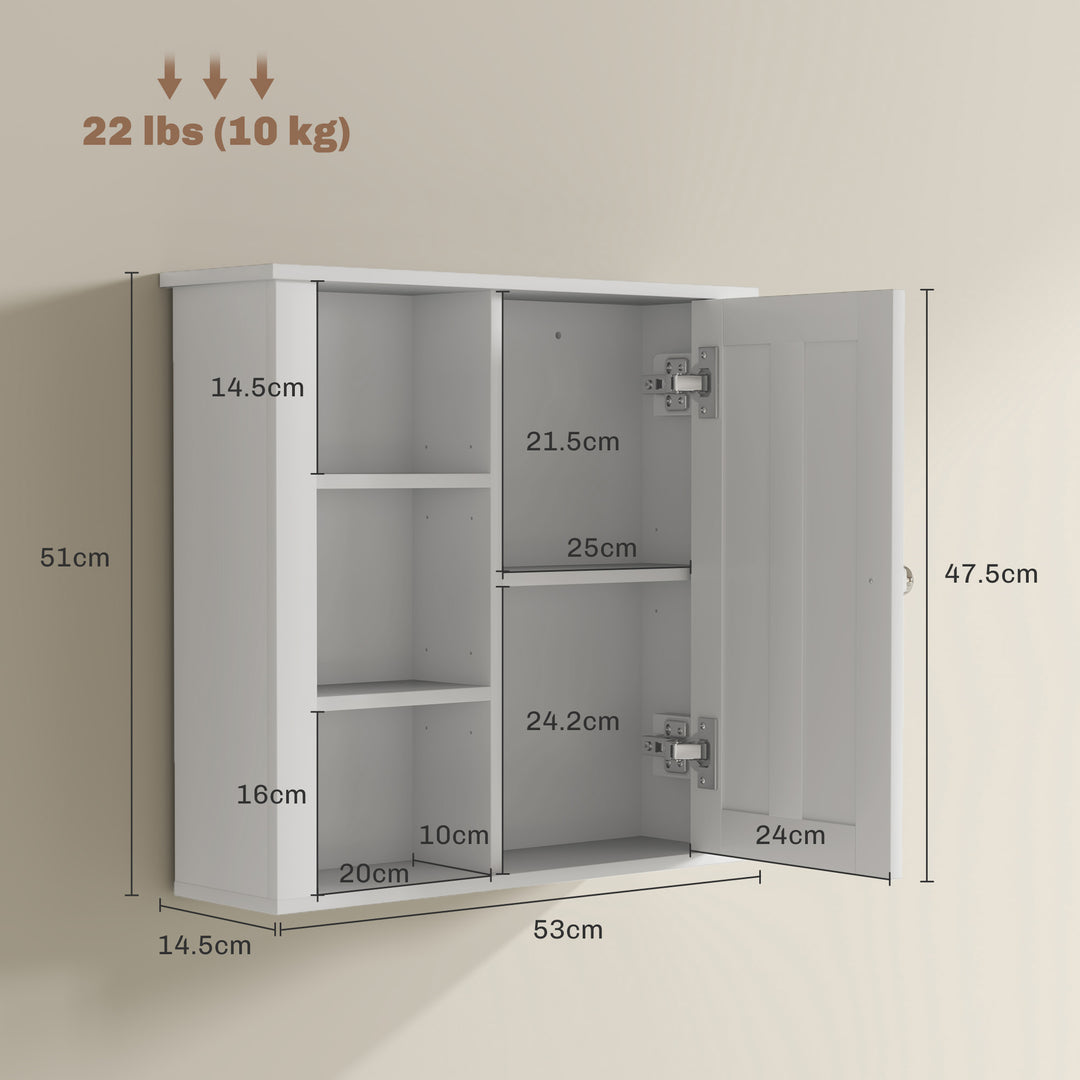 Clean and Simple Bathroom Storage Cabinet - White