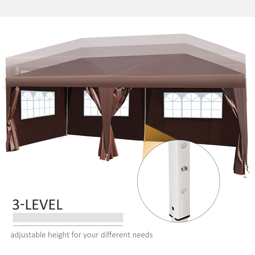 Outsunny Pop Up Gazebo Marquee, size(6m x 3m)