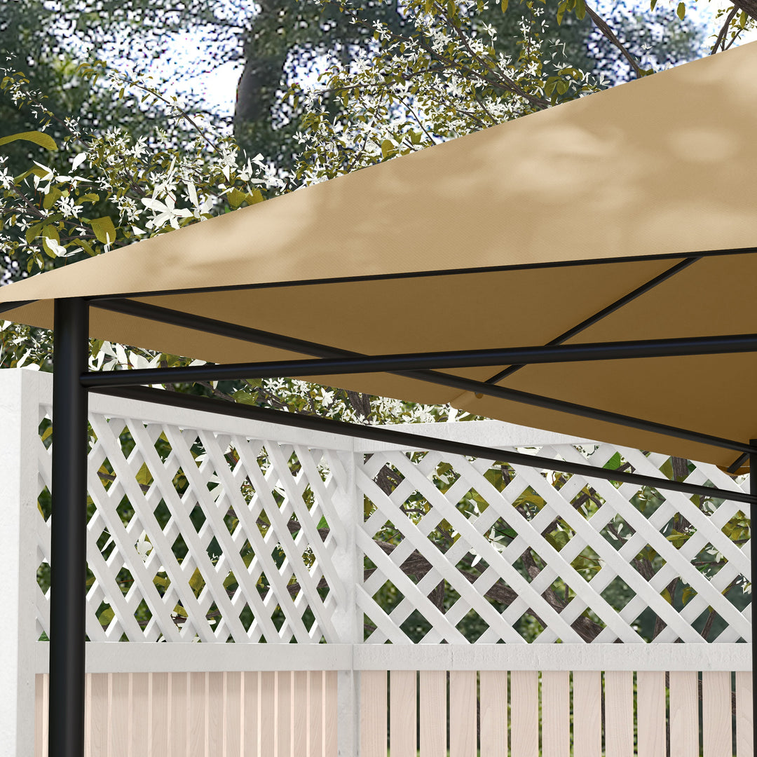 3 x 4m Gazebo Canopy Replacement Cover, Gazebo Roof Replacement (TOP COVER ONLY), Khaki