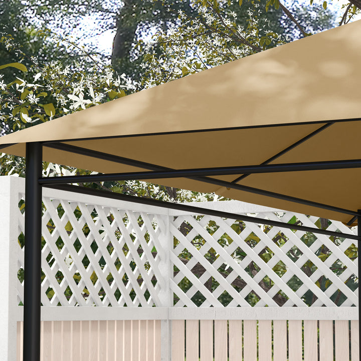 3 x 4m Gazebo Canopy Replacement Cover, Gazebo Roof Replacement (TOP COVER ONLY), Khaki