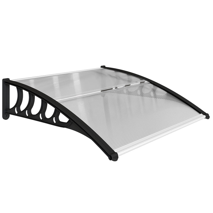Front Door Canopy, Outdoor Awning, Rain Shelter for Window, Porch and Front/Back Door, Clear 103 x 96.5 cm
