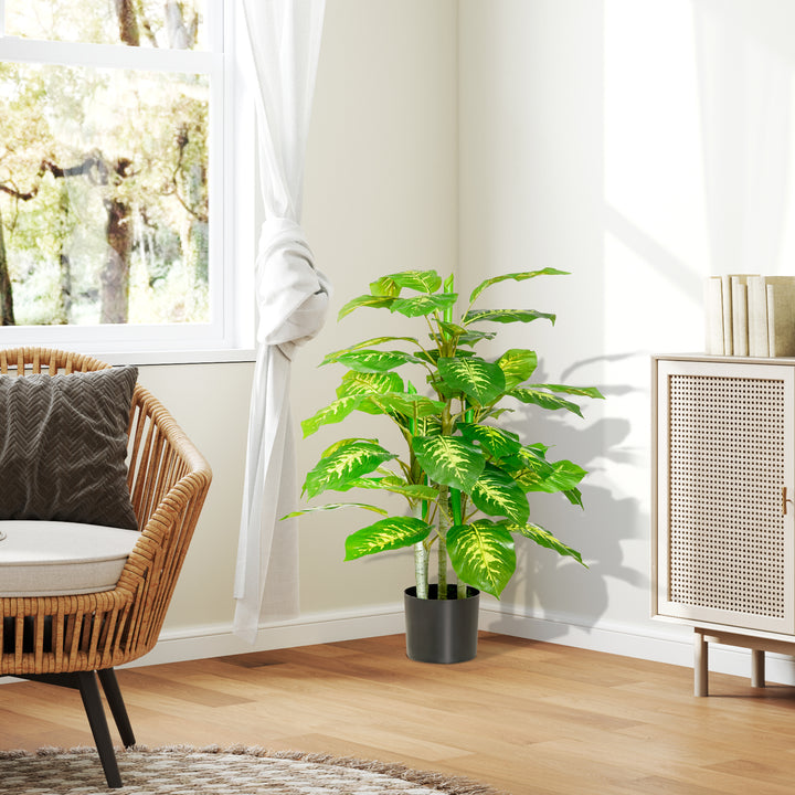Faux Rose Plants, with Pots