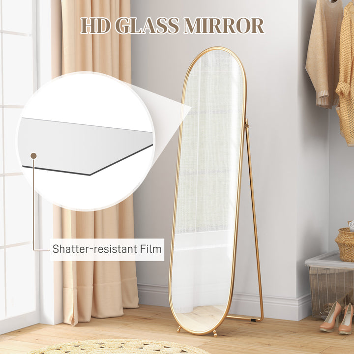 HOMCOM 40 x 160cm Full Length Mirror, Floor Standing, Wall-Mounted or Leaning Against Wall Tall Mirror w/ Support Frame | Aosom UK