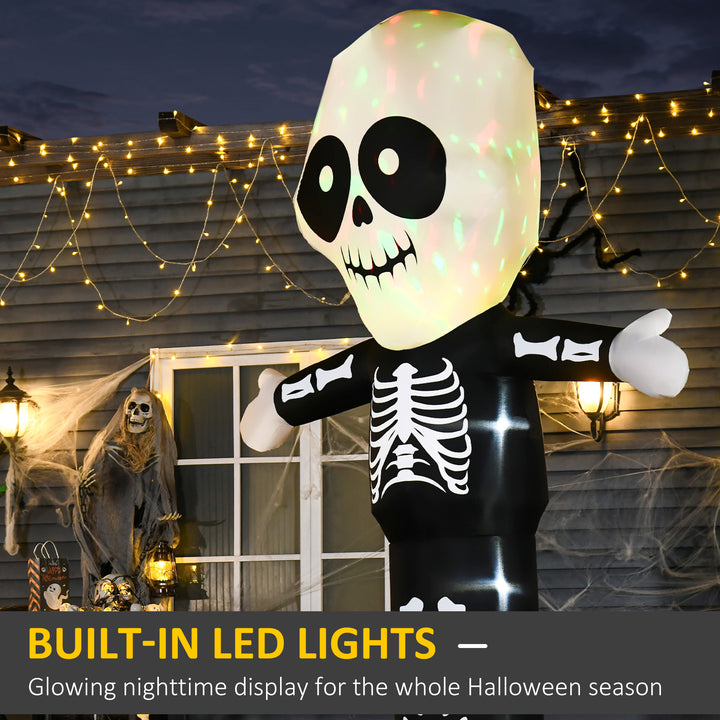 MCL 3m Halloween Inflatable Skeleton Ghost Decoration, LED Lighted for Home Indoor Outdoor Garden Lawn Decoration Party Prop